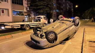 Edirne’de otomobillerin çarpışması sonucu 2 kişi yaralandı