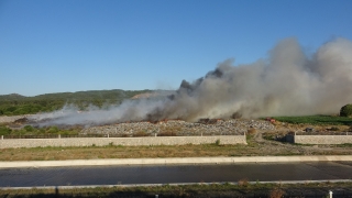 Çanakkale’de çöplük alanda çıkan yangın kontrol altına alındı