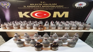 Bilecik’te 100 şişe kaçak alkol ele geçirildi
