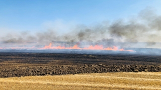 Lüleburgaz’da anız yangınında 132 dönüm tarım arazisi zarar gördü