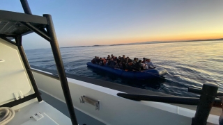 Ayvalık açıklarında 58 düzensiz göçmen kurtarıldı