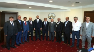 MHP İl Başkanı Tercan ve ilçe başkanları TÜ Rektörü Tabakoğlu’nu ziyaret etti