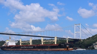 Ukrayna’dan yola çıkan mısır yüklü gemi İstanbul Boğazı’ndan geçti