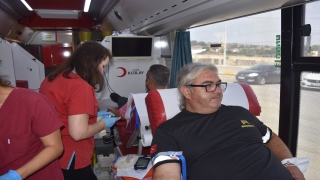 Asyaport Limanı çalışanlarından Kızılay’a kan bağışı