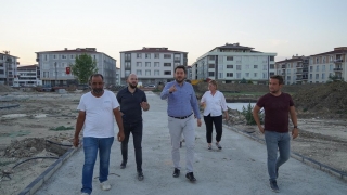 Pınarhisar’da Millet Bahçesi yapımı sürüyor