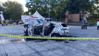 Tekirdağ’da bir kişi çalıştığı şirkete ait otomobili yaktı
