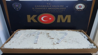 Çanakkale’de gümrük kaçağı 21 bin 500 makaron ile elektronik sigara ve tütün ele geçirildi