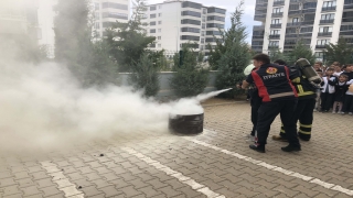 Keşan’da okullarda yangın tatbikatı düzenlendi