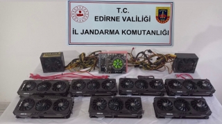 Edirne’de kaçak kripto para üretimi operasyonunda bir şüpheli yakalandı