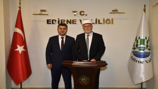 Gümülcine Seçilmiş Müftüsü Şerif, Edirne Valisi Kırbıyık’ı ziyaret etti