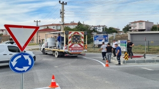 Tekirdağ’da yol güvenliği çalışmaları devam ediyor 