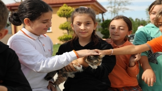 Kocaali’de öğrenciler hayvan barınağını ziyaret etti