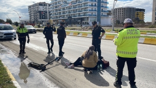 Edirne’de elektrikli skuterden düşen üniversite öğrencisi yaralandı