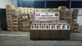 Bursa’da bir depoda 6 bin 44 litre etil alkol ele geçirildi 