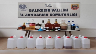 Balıkesir’de sahte içki operasyonlarında 4 şüpheli yakalandı