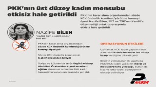 PKK'nın üst düzey kadın mensubu etkisiz hale getirildi