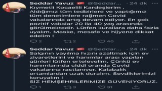 Kocaeli Valisi Yavuz, kadınlara ”gün” yapmayı erteleme çağrısında bulundu