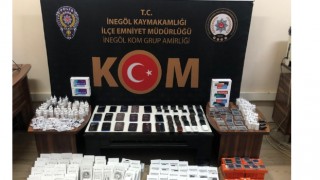 Bursa’da gümrük kaçağı cep telefonu ve aksesuarlar ele geçirildi