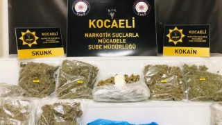 Kocaeli’de cipin bagajında 8 kilo 900 gram esrar ele geçirildi