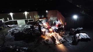 Bilecik’te alüminyum fabrikasında çıkan yangın söndürüldü