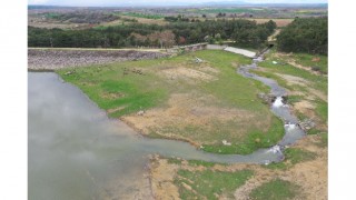 Edirne’de kuruyan baraja Meriç Nehri can suyu oldu