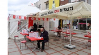 Edirne’de Türk Kızılayı’ndan kan bağış kampanyası