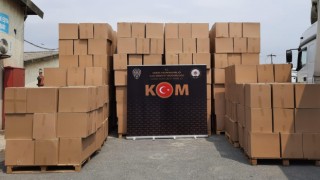 Kocaeli’de gümrük kaçağı 6 milyon 328 bin makaron ele geçirildi
