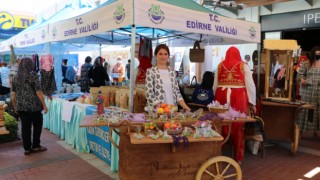 Edirneli üretici kadınlar selzedelere destek için kermes düzenledi