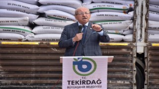 Malkara’da üreticilere yem bitkisi tohumu dağıtıldı