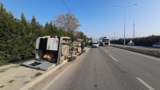Bursa’da minibüs ile ticari aracın çarpıştığı trafik kazasında 7 kişi yaralandı