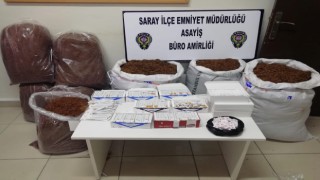 Tekirdağ’da 93 kilogram kaçak tütün ele geçirildi