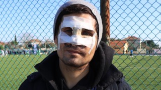 Rakibinin yüzüne tekme atmasıyla yaralanan amatör futbolcuya Kırklareli’de destek