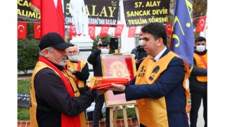 Tekirdağ’da 57. Alay temsili sancak devir teslim töreni düzenledi