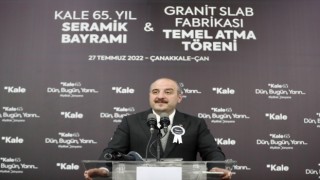 Bakan Varank, Kale 65’inci Yıl Seramik Bayramı ve fabrika temel atma törenine katıldı: