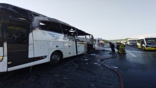 Bursa’da yolcu otobüsünde çıkan yangın söndürüldü