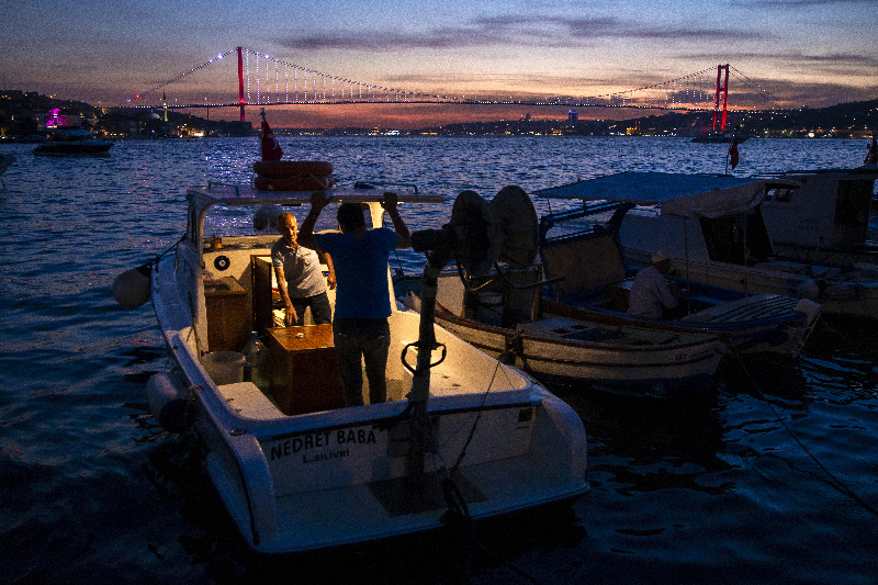 Gün batımının İstanbul hali..