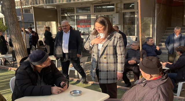 AK Parti Edirne İl Başkanı Belgin İba, esnafı ziyaret etti