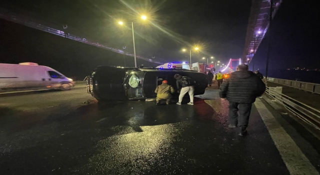 FSM Köprüsü’nde zincirleme trafik kazasında 4 kişi yaralandı