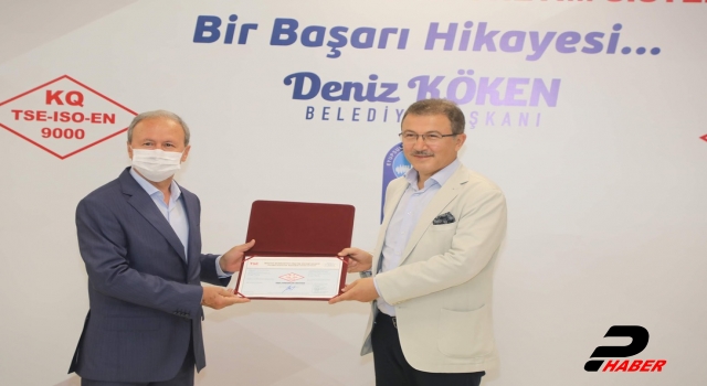 Eyüpsultan Belediyesine ISO 9001 ve TS ISO 10002 belgesi