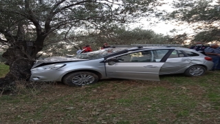 Balıkesir’de ağaca çarpan otomobildeki 3 kişi yaralandı