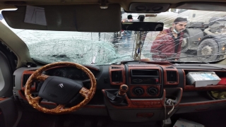 Kırklareli’nde sis nedeniyle meydana gelen zincirleme trafik kazasında 1 kişi yaralandı
