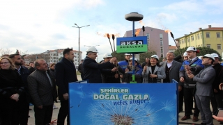 Gelibolu’da doğal gaz yakma töreni düzenlendi