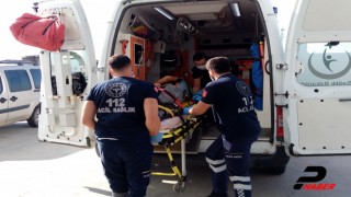 Tekirdağ'da yüksekten düşen işçi yaralandı